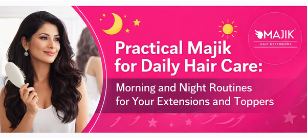 Practical Majik for Daily Hair Care: Morning and Night Routines for Your Extensions and Toppers