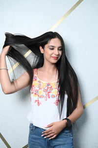 Set of 7 Global Hair Extensions - Black - 150gm