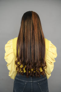 Curly Back Weft Hair Extension 200gms