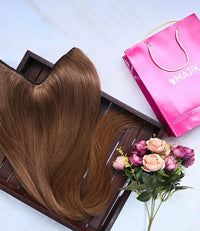 V Shape Global Hair Extension - Caramel Blonde - 150gms