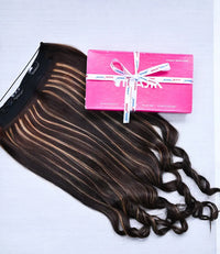 Halo Extension | Dark Brown with Golden Blonde Highlights - 100gms