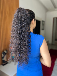 Long Curly Clip-on Ponytail