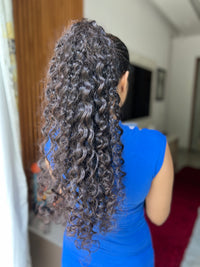 Long Curly Clip-on Ponytail