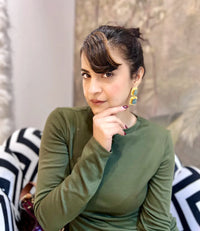 Black Light Fringe in Caramel Highlights