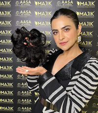 Natural Black Scrunchie