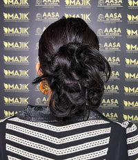 Natural Black Scrunchie