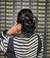 Natural Black Scrunchie