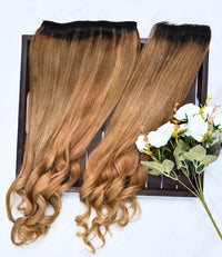 Set of 3 Global Hair Extensions - Golden Blonde - 200gms