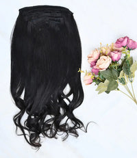 Set of 7 Hair Extensions - Balck - 100gms