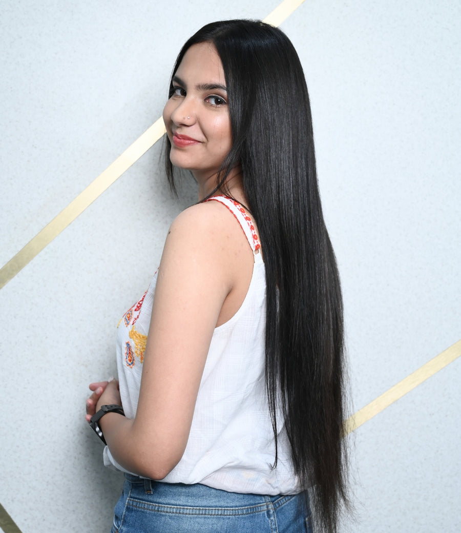 Set of 7 Global Hair Extensions - Black - 150gm