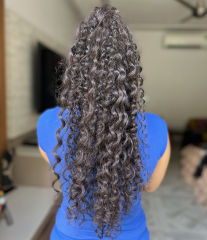 Long Curly Clip-on Ponytail