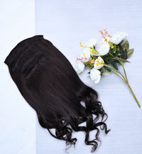 Set of 7 Global Hair Extensions - Black - 150gm